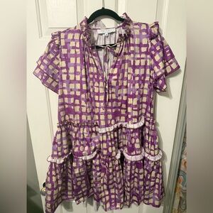 Hunter Bell Merritt Dress in Lavender Cobblestone, size Medium